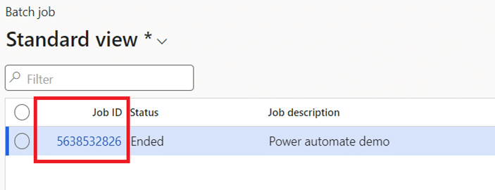 Fin&Ops batch job form